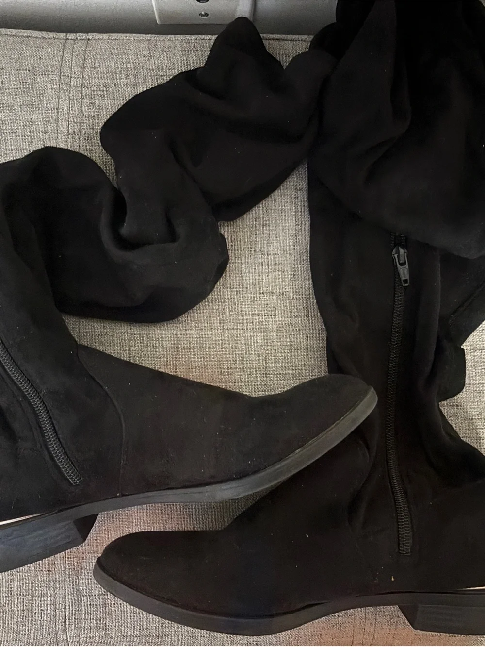 Simply Vera Vera Wang Over-the-Knee Black Suede Boots